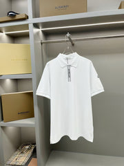 Men's new lapel short sleeved T-shirt