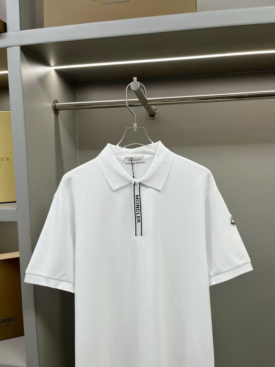 Men's new lapel short sleeved T-shirt
