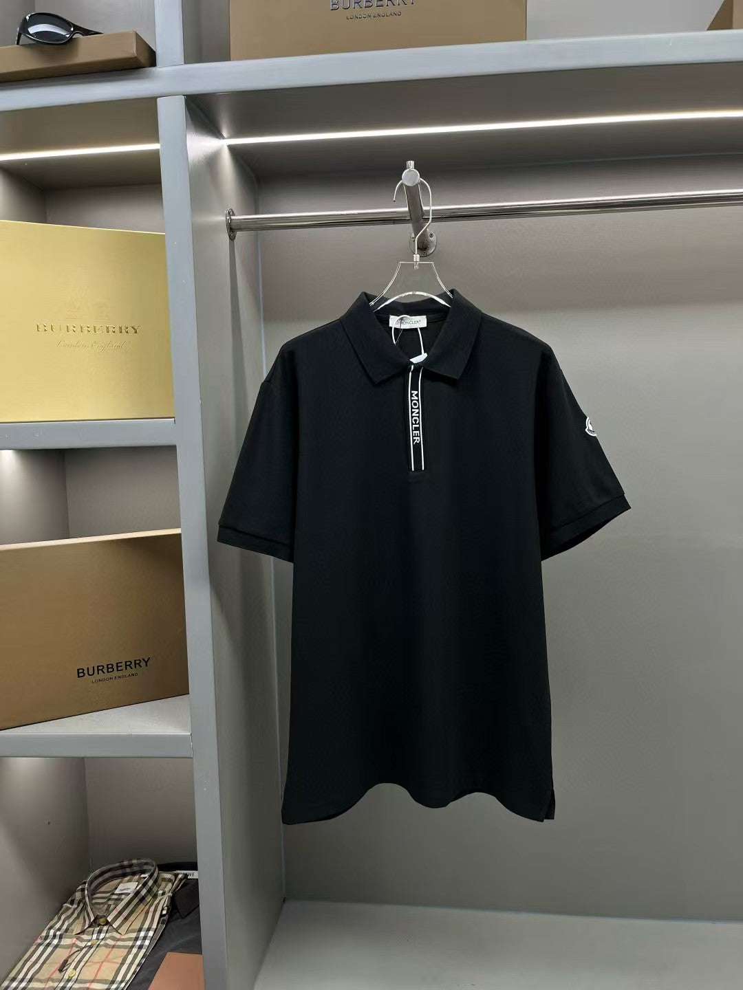 Men's new lapel short sleeved T-shirt