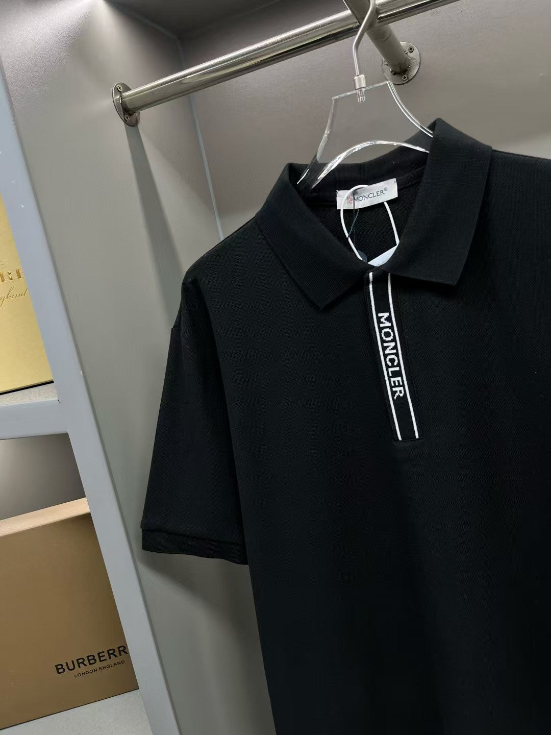 Men's new lapel short sleeved T-shirt