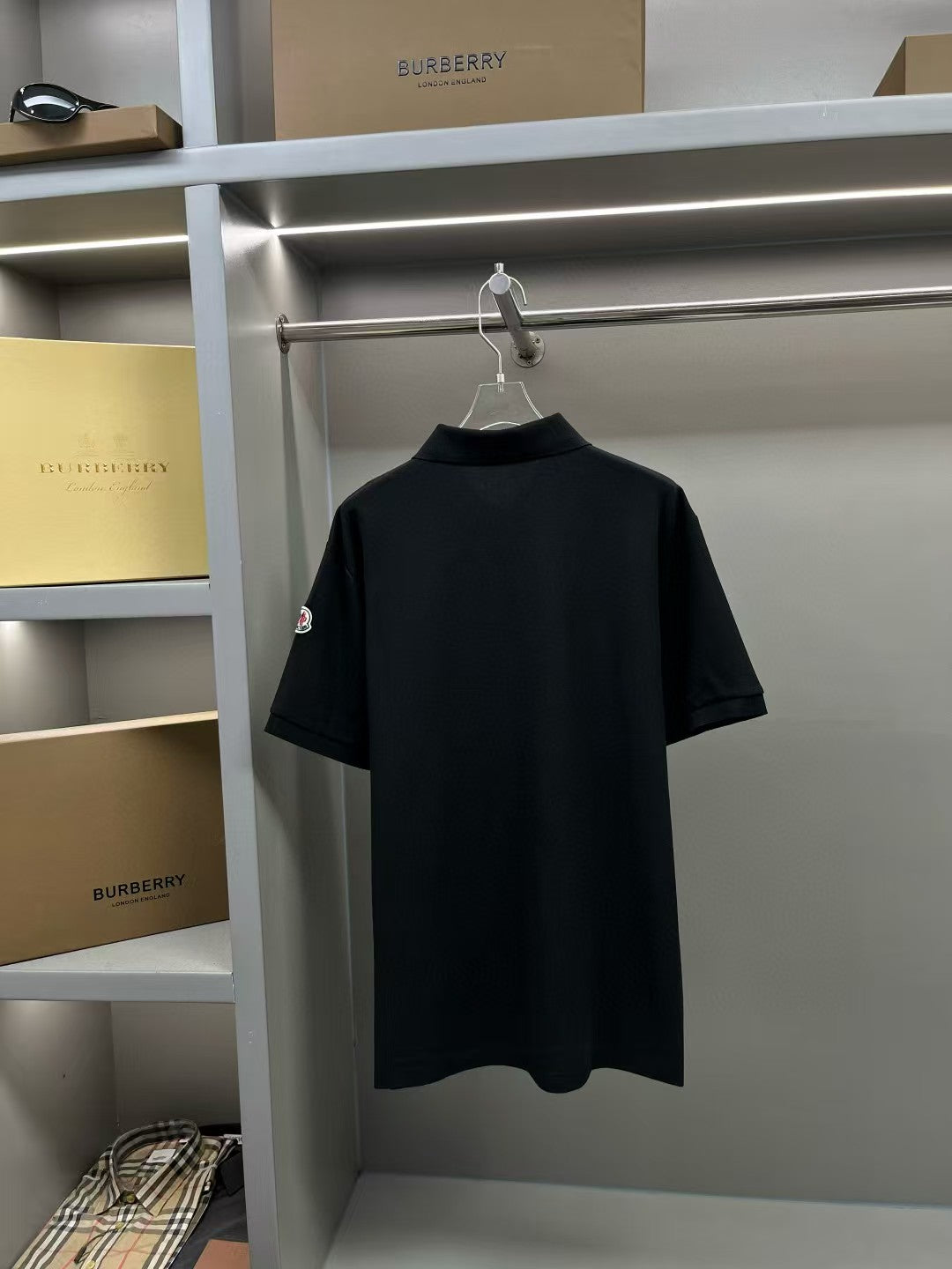 Men's new lapel short sleeved T-shirt
