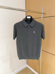 Men's embroidered short sleeved T-shirt