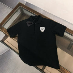 Men's new lapel short sleeved T-shirt
