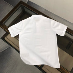 Men's new lapel short sleeved T-shirt