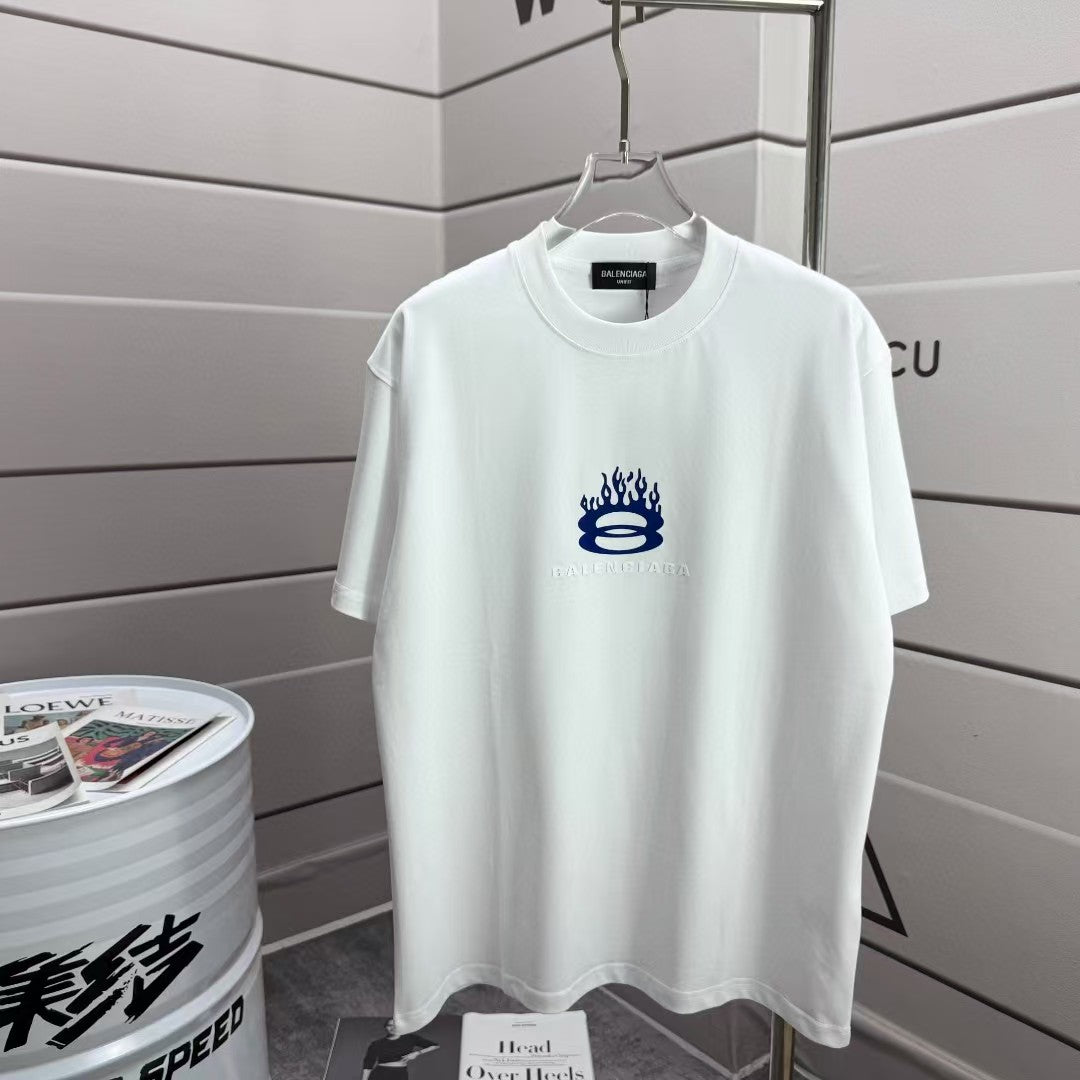 Men's round neck short sleeved T-shirt