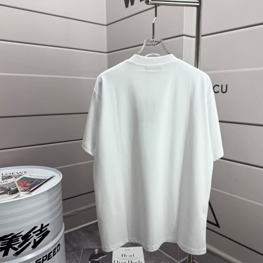 Men's round neck short sleeved T-shirt