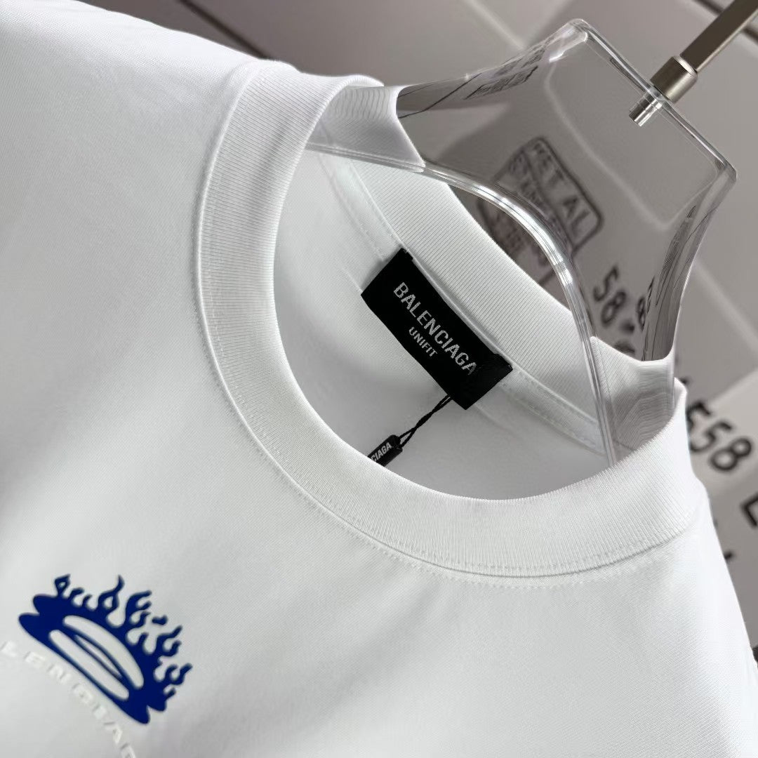 Men's round neck short sleeved T-shirt