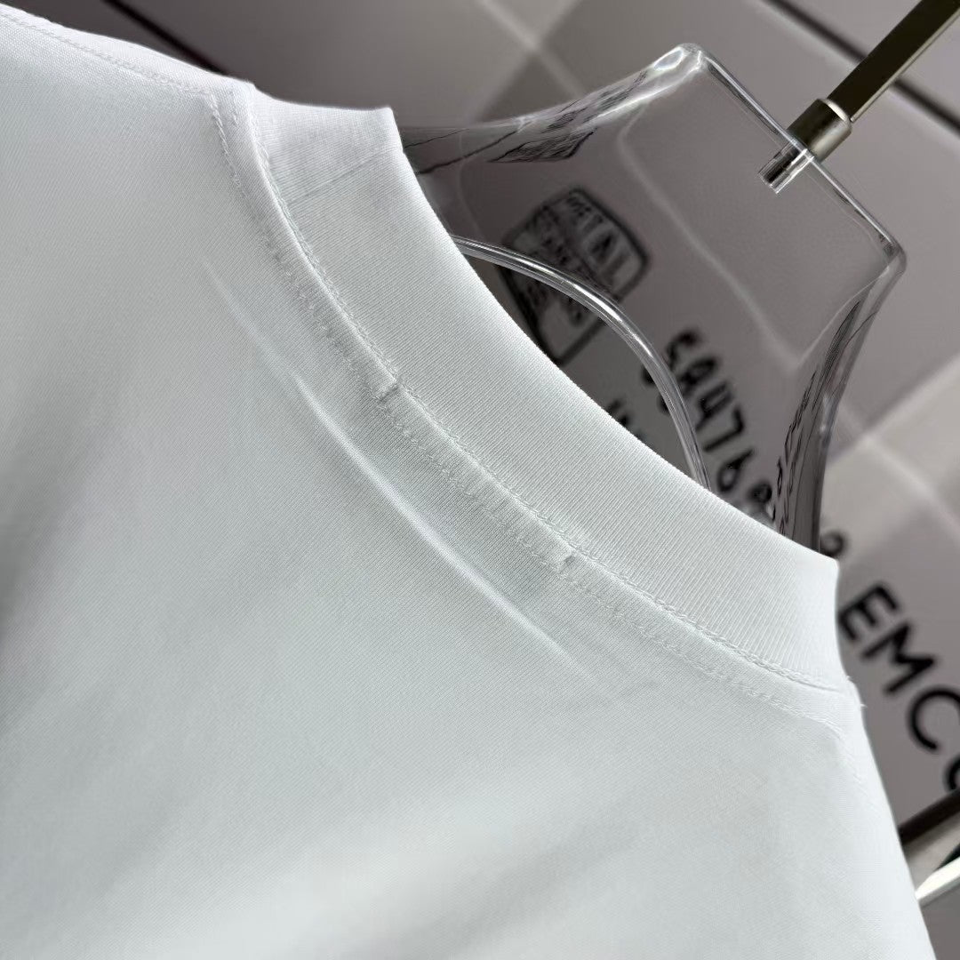 Men's round neck short sleeved T-shirt