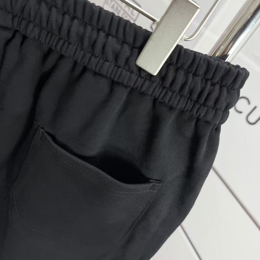 Men's embroidered looped shorts
