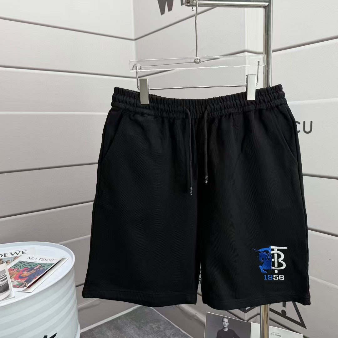 Men's embroidered looped shorts