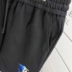 Men's embroidered looped shorts