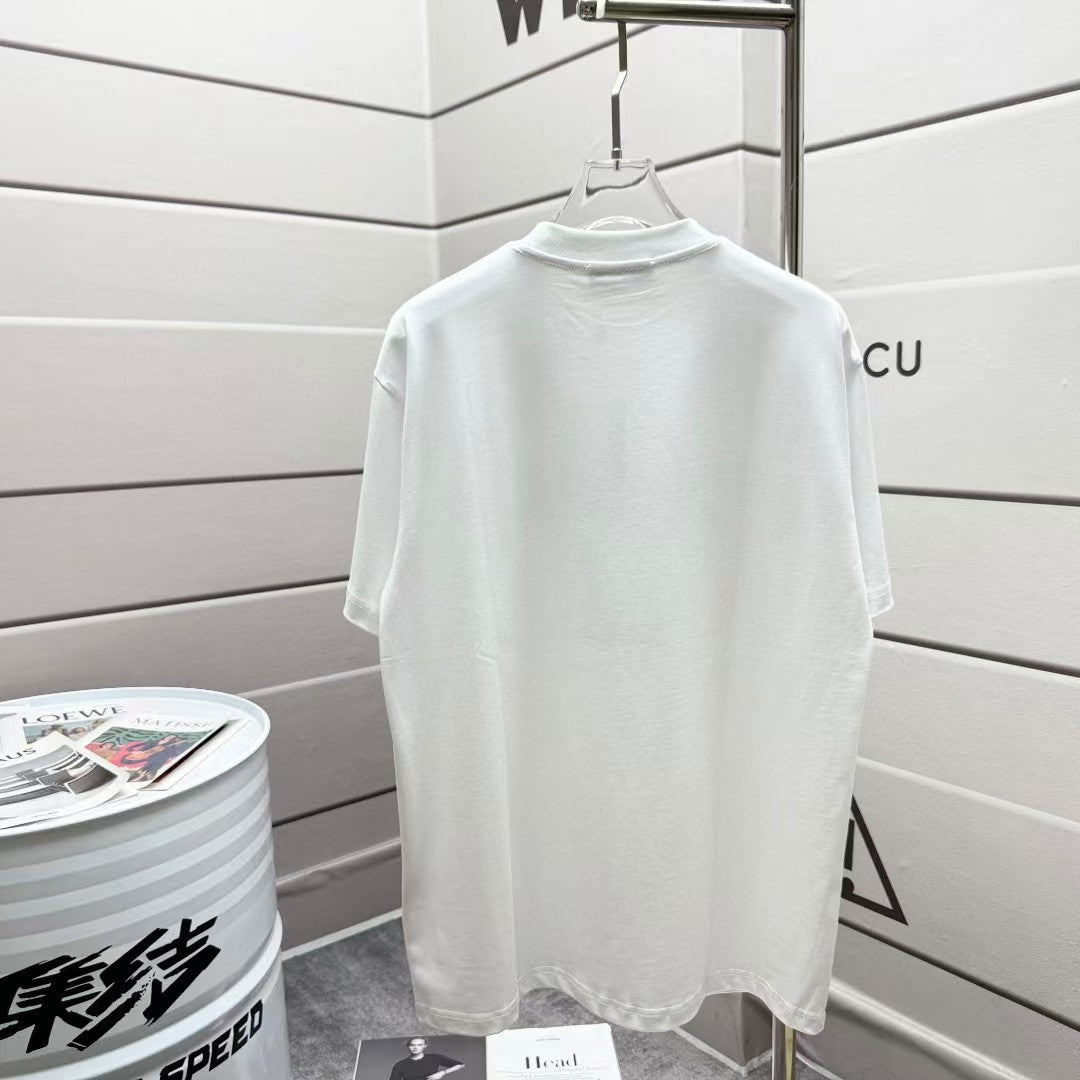 Men's new round neck short sleeved T-shirt