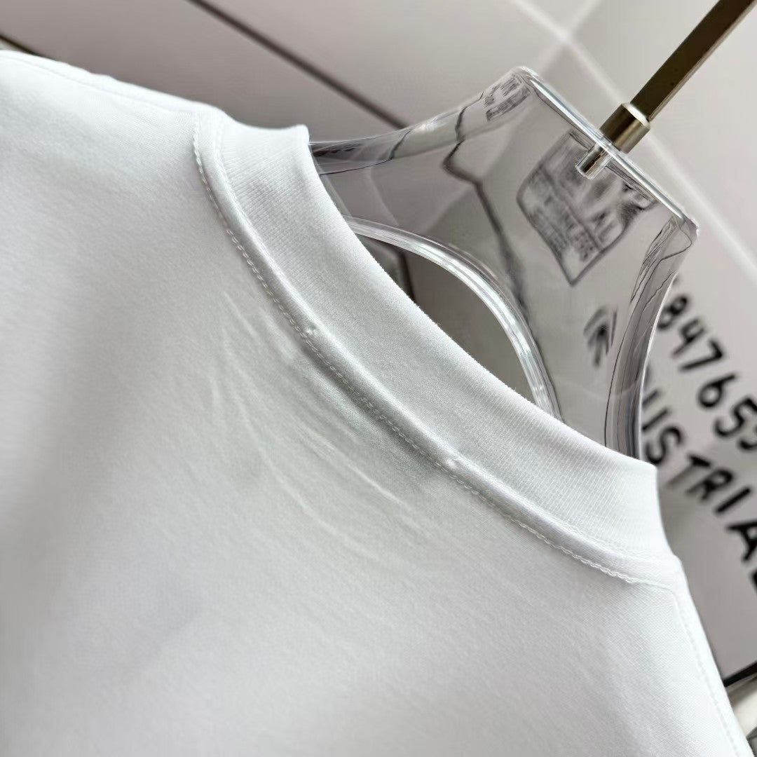 Men's new round neck short sleeved T-shirt