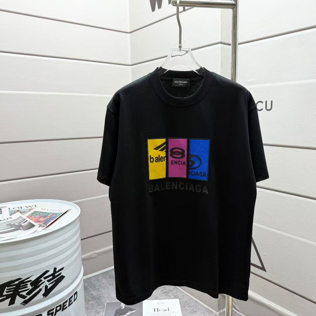 Men's new round neck short sleeved T-shirt