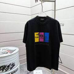 Men's new round neck short sleeved T-shirt