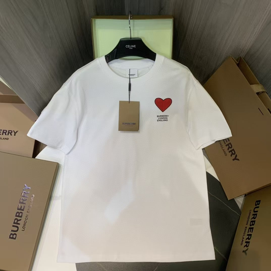 Men's embroidered short sleeved T-shirt
