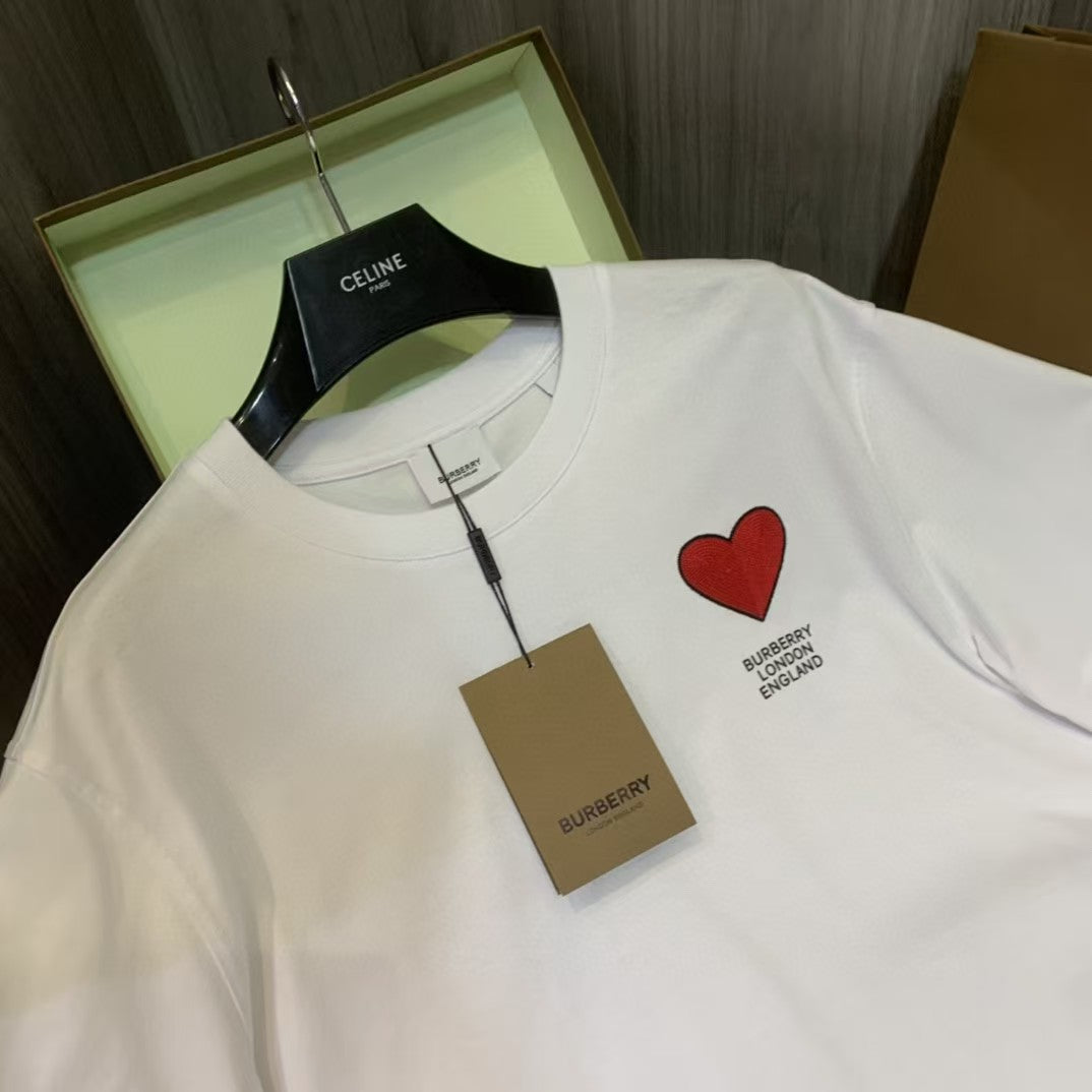 Men's embroidered short sleeved T-shirt