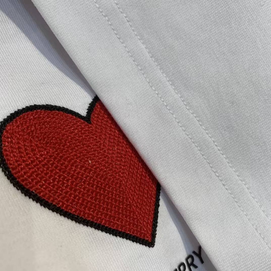 Men's embroidered short sleeved T-shirt