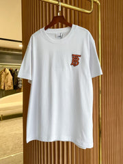 Men's embroidered short sleeved T-shirt