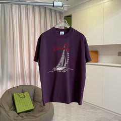 Men's printed short sleeved T-shirt