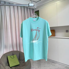 Men's printed short sleeved T-shirt