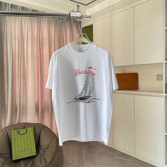 Men's printed short sleeved T-shirt