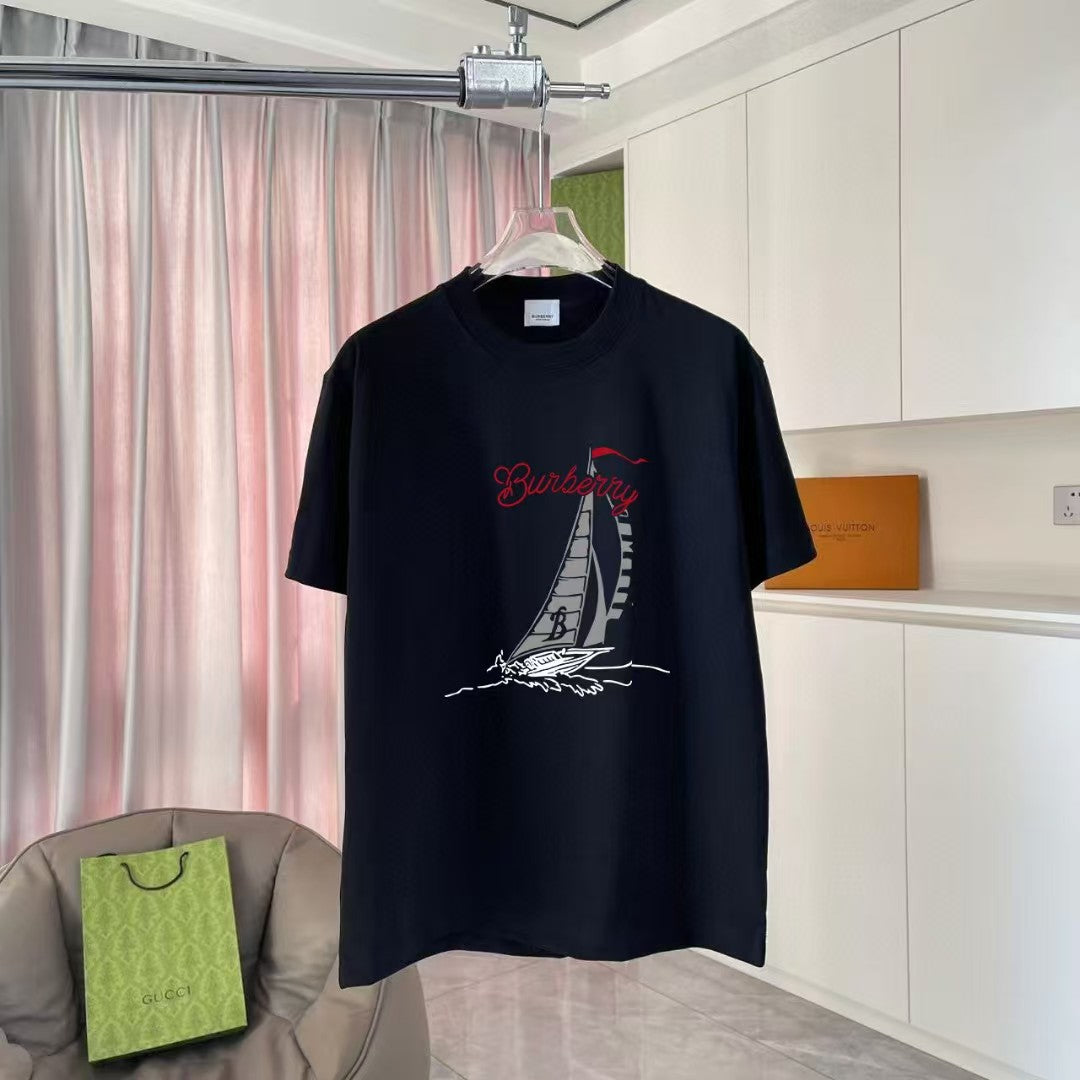 Men's printed short sleeved T-shirt