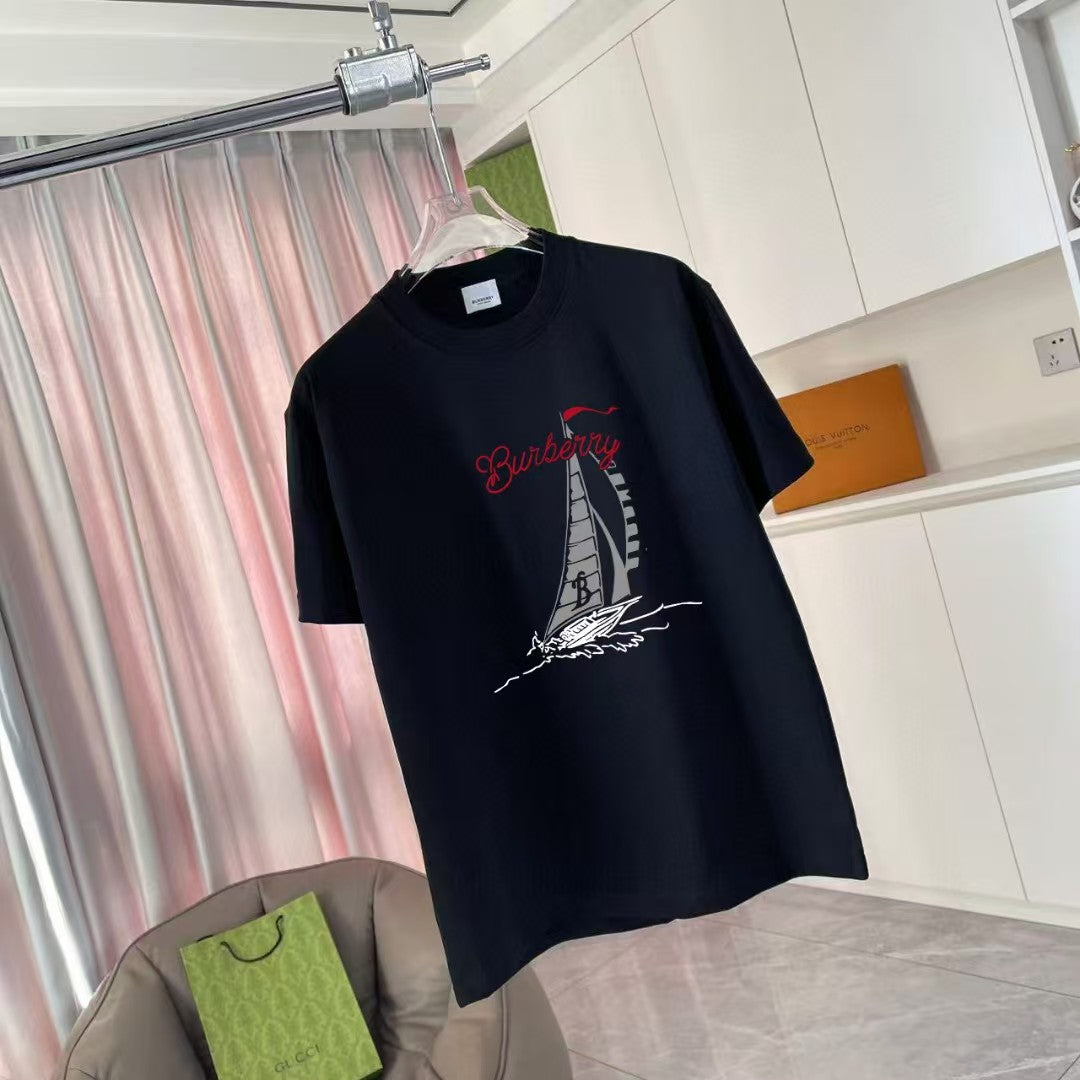 Men's printed short sleeved T-shirt