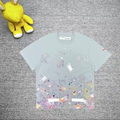 Starry Sky Fireworks Splashing Ink Arrow Short Sleeve