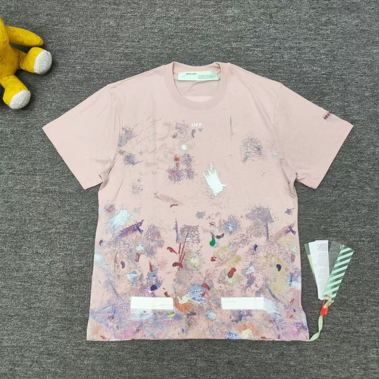Starry Sky Fireworks Splashing Ink Arrow Short Sleeve
