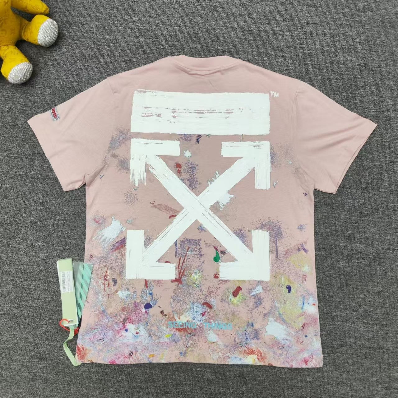 Starry Sky Fireworks Splashing Ink Arrow Short Sleeve