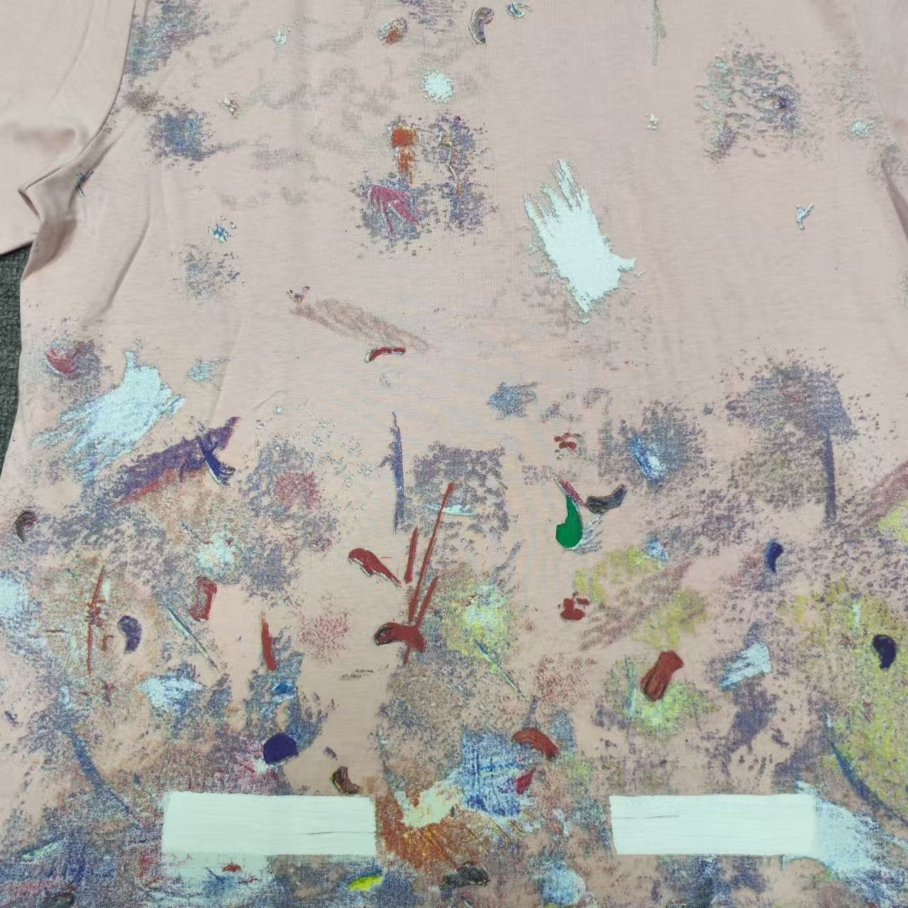 Starry Sky Fireworks Splashing Ink Arrow Short Sleeve