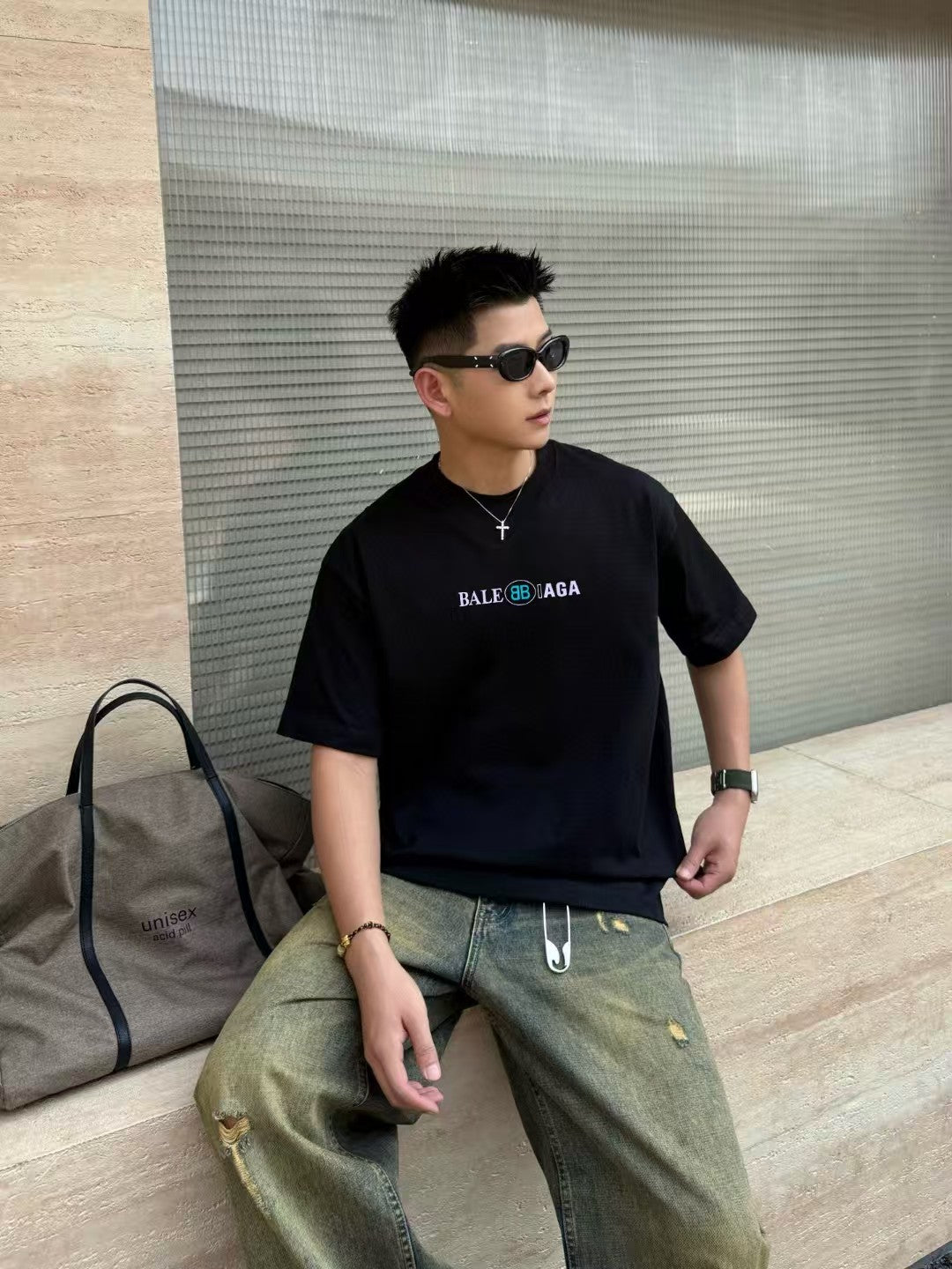 Men's new short sleeved T-shirt