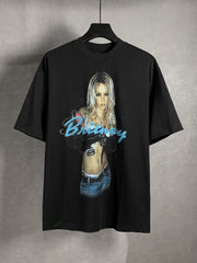 Round neck short sleeved T-shirt