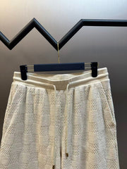 Checkered towel cloth shorts