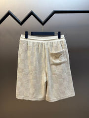 Checkered towel cloth shorts