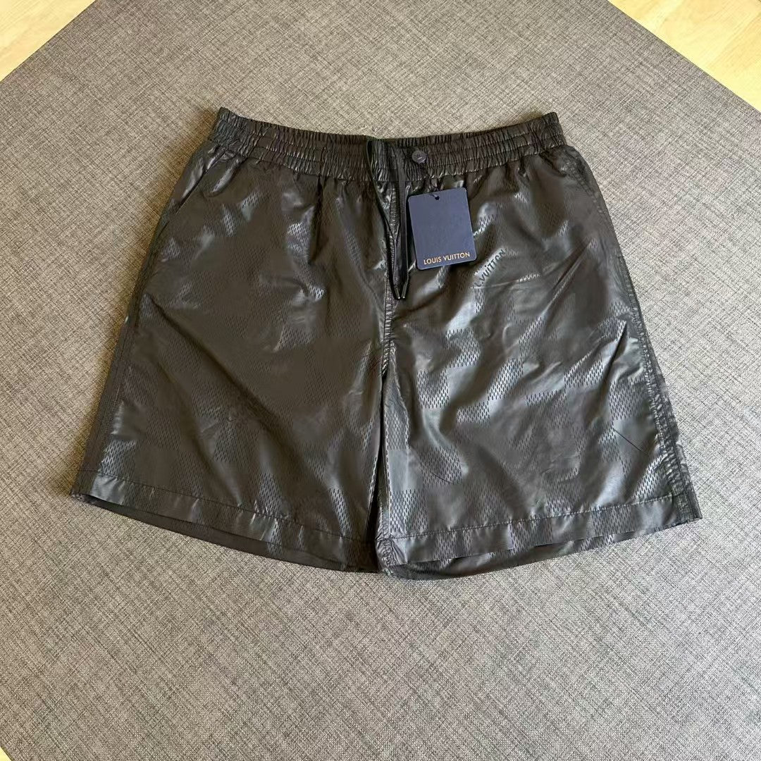 Beach checkerboard steel compression shorts