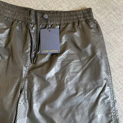Beach checkerboard steel compression shorts