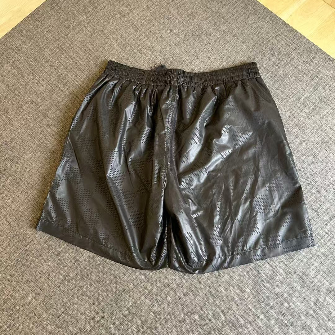 Beach checkerboard steel compression shorts