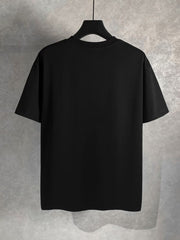 Oil painting embroidered round neck short sleeved T-shirt