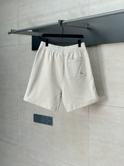 Splicing drawstring shorts