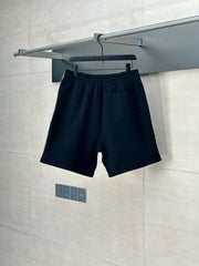 Splicing drawstring shorts