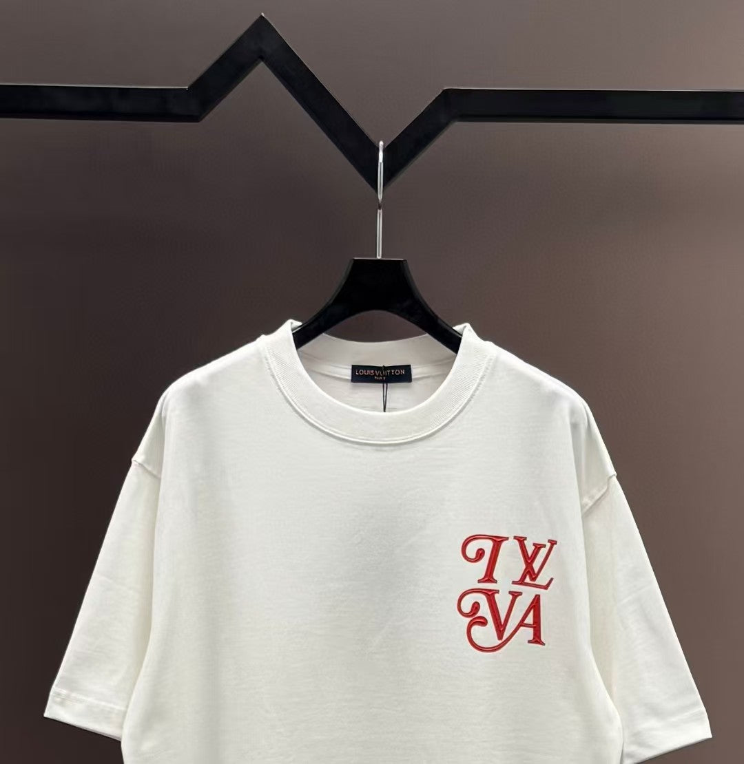 Chest letter printed T-shirt