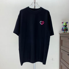 Fleece printed round neck T-shirt