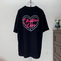 Fleece printed round neck T-shirt