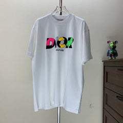 Fleece printed round neck T-shirt