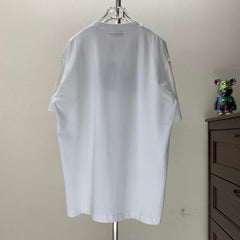 Fleece printed round neck T-shirt