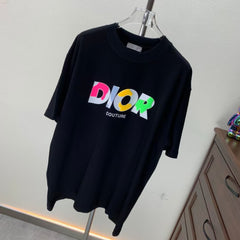 Fleece printed round neck T-shirt