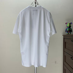 Horseshoe Flower Sanskrit Small Embroidered Round Neck T-shirt