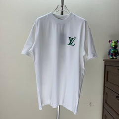 Fleece printed round neck T-shirt